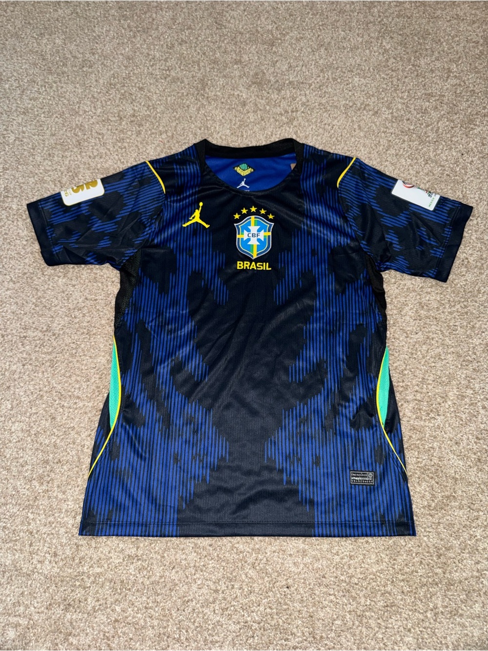 Nike Jordan Brazil 2026 Men’s Away Soccer Fans Version Jersey